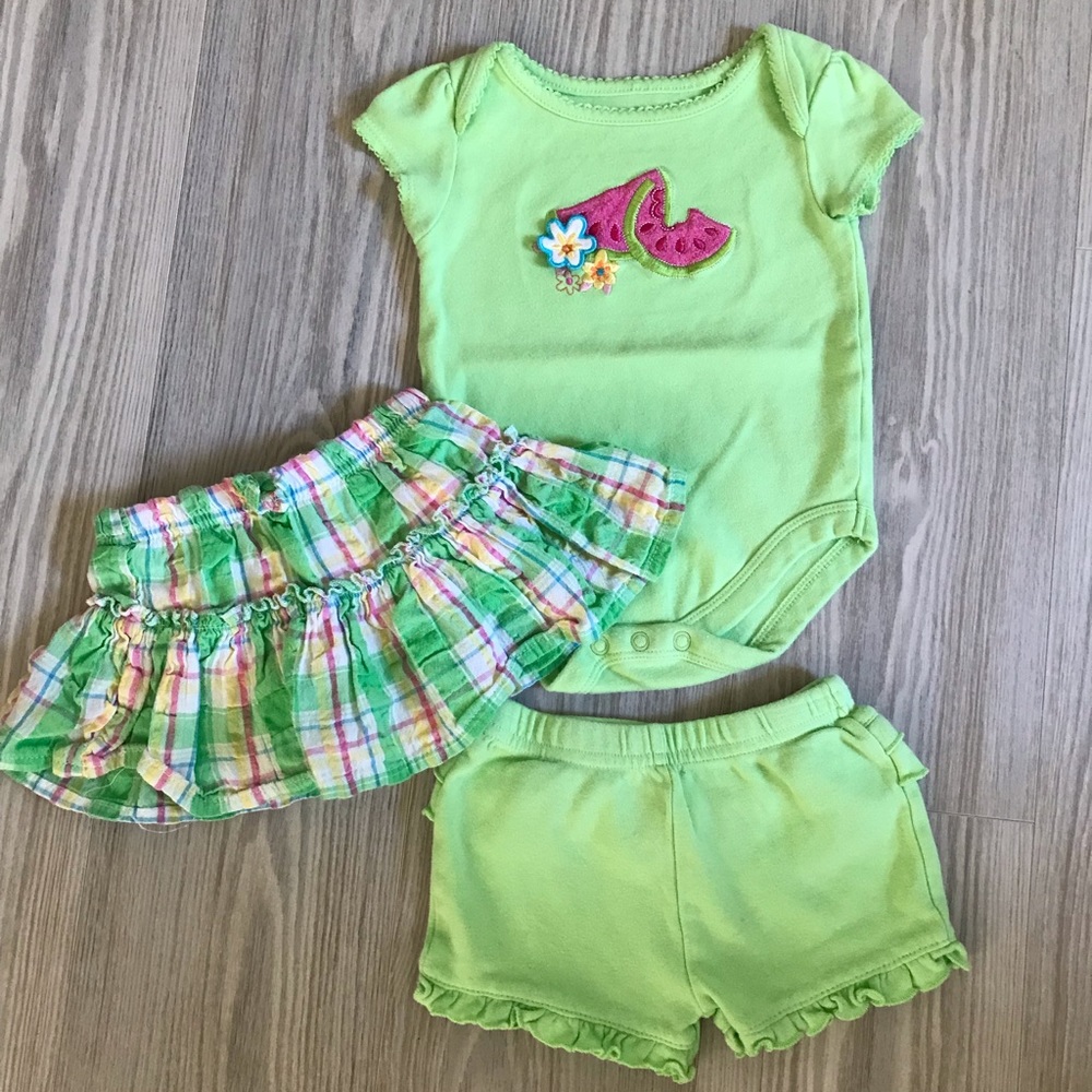3 pc infant summer outfit